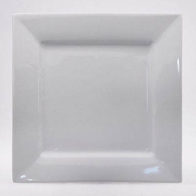 Image of 12" Square Aja White Place Plate