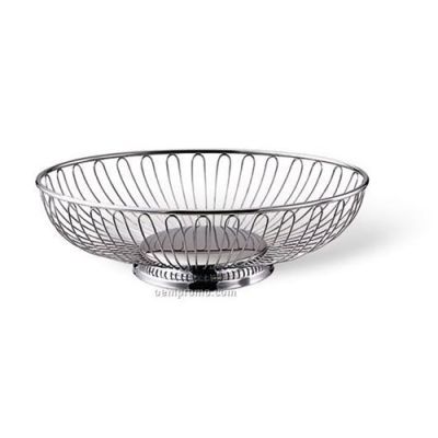 Image two of Bread Basket Wire Silver Round