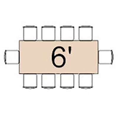 Image of Children's 6 Foot Rectangular Table