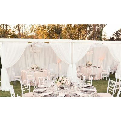 Image two of Cielo Blanco Cabana with Drapes 8' x 12'