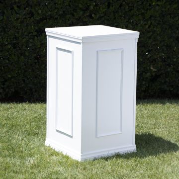 Cielo Blanco Corner Pedestal Bar 24"x48"