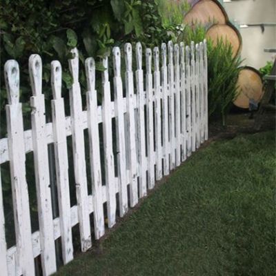 Image of VIneyard Distressed Picket Fence