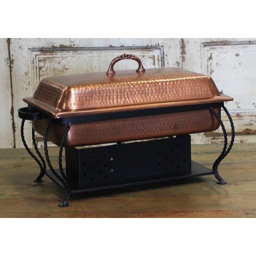 Edison Burnt Copper Rectangular Chafer | Town & Country