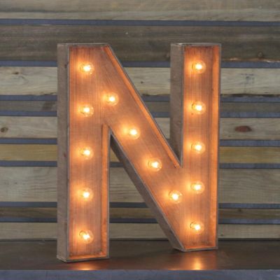 Image of Marquee Letter 'N'