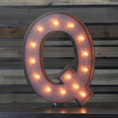 Image of Edison Marquee Letter - "Q"