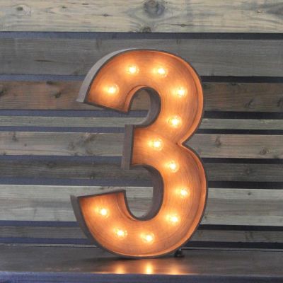 Image of Marquee Number '3'