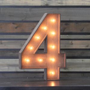 Marquee Number '4'