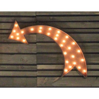Image of Edison Marquee Symbol - "Curved Arrow - Left"