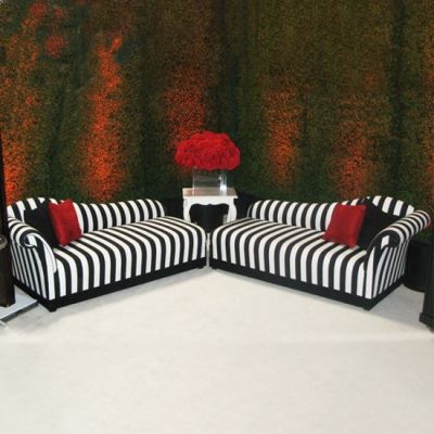Image of Encore Black & White Chaise