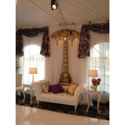 Image two of Silver & Gold Deco Palm Tree