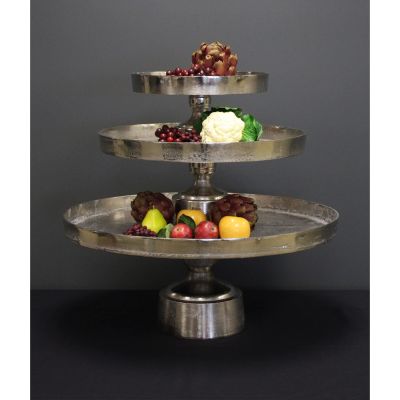 Image two of Fuse Nickel Plated Pedestal Trays