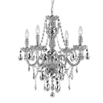 Image of Gabriella 24" Chrome Chandelier