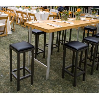 Image two of Huntington Natural Wood Stand Up Table