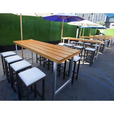 Image two of Huntington Natural Wood Stand Up Table