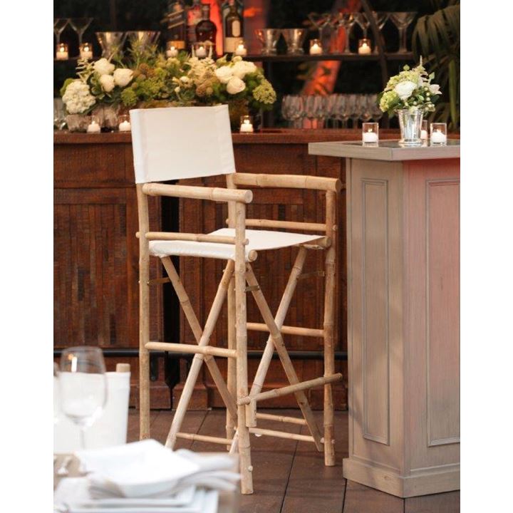 Latitude 22 Bamboo Tall Directors Chair | Town & Country Event Rentals