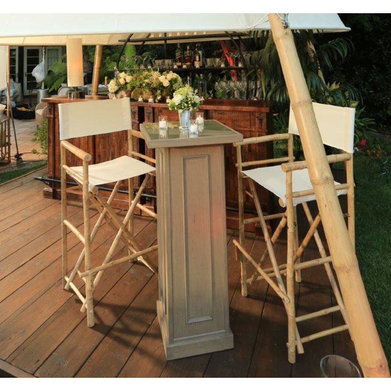 Latitude 22 Bamboo Tall Directors Chair | Town & Country Event Rentals