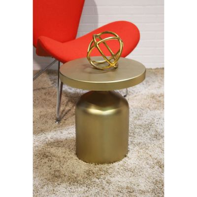 Image two of Mannix Gold Accent Table w/ Glass Top