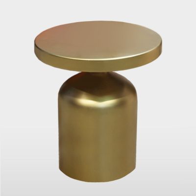 Image of Mannix Gold Accent Table w/ Glass Top