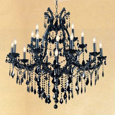 Image of Maria Theresa 38" Black Chandelier