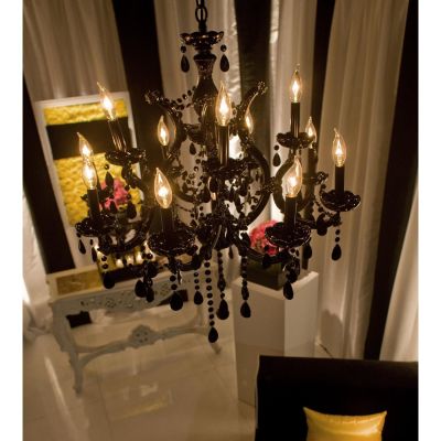 Image two of Maria Theresa 30" Black Chandelier