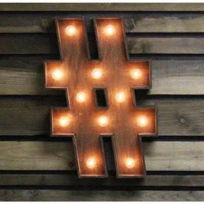 Image of Marquee Symbol - "Hashtag"