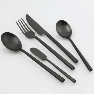 Matte Black Flatware - Elite Tent & Party Rental