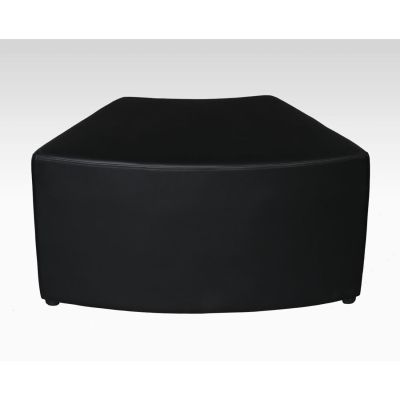 Image two of Black Metro Serpentine Ottoman