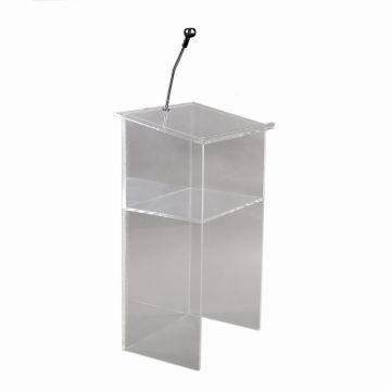 Plexiglass Podium with Mic Holder