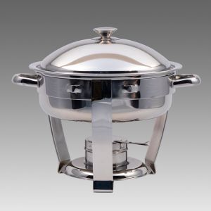 Stainless 4 Quart Round Chafer