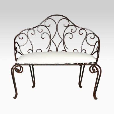 Image of Savannah Wrought Iron Bench