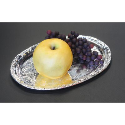 Image two of Silver Liner Oval for Cream and Sugar