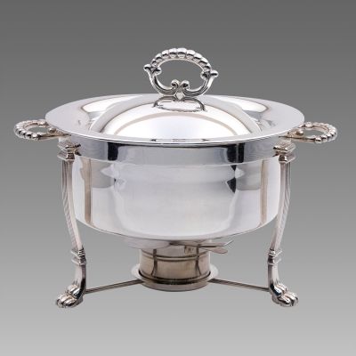 Image of Silver 4 Quart Round Chafer
