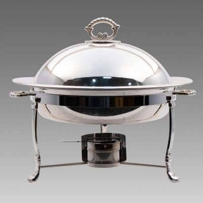 Image of Silver 6 Quart Round Chafer