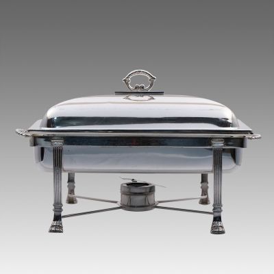 Image of Silver 8 Quart Rectangular Chafer