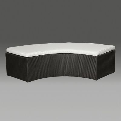 Image of Tahoe Quarter Serpentine Ottoman (D)