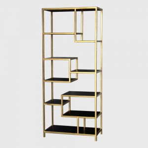 Tangier Gold Nine Shelf Back Bar