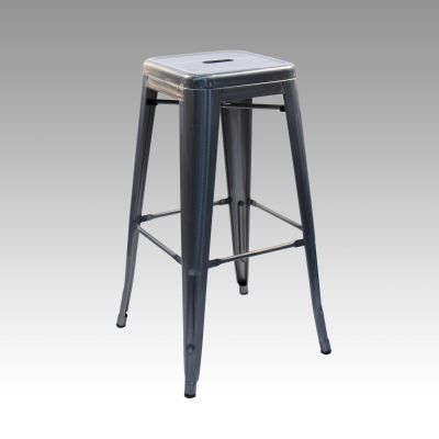 Image of Tolix Barstool, Gunmetal
