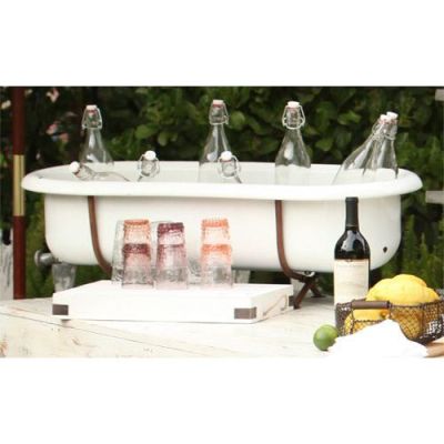 Image two of Vintage Baby Bath Tub with Table Stand