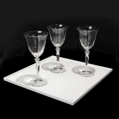 Image of White Lacquer Passing Tray
