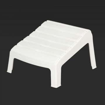 White Resin Adirondack Foot Stool