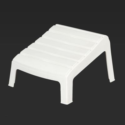 Image of White Resin Adirondack Foot Stool
