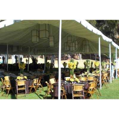 White Tent with Amalfi Lanterns