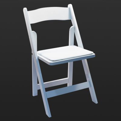 Image of White Folding Chair