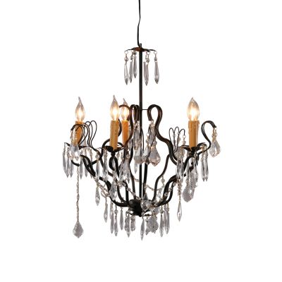 Image of Wrought Iron 22" Chandelier