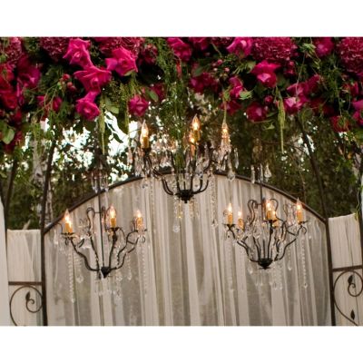Image two of Wrought Iron 22" Chandelier