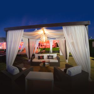 Amalfi Cabana with Drapes