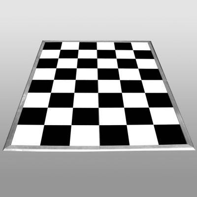 Image of Black & White Check Dance Floor