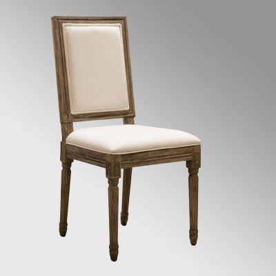 Image of Cambria Dining Chair Natural Linen Seat