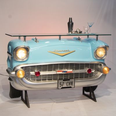 Image of 57 Chevy Bar, Bel Air Blue