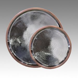 Edison Burnt Copper Round Trays